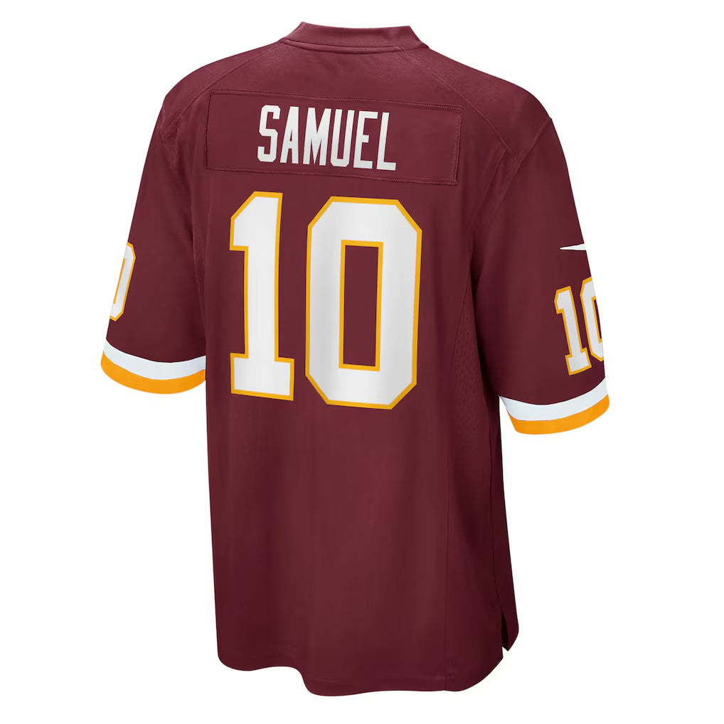 W.Football Team #10 Curtis Samuel Burgundy JEROMEN Game Player Jersey