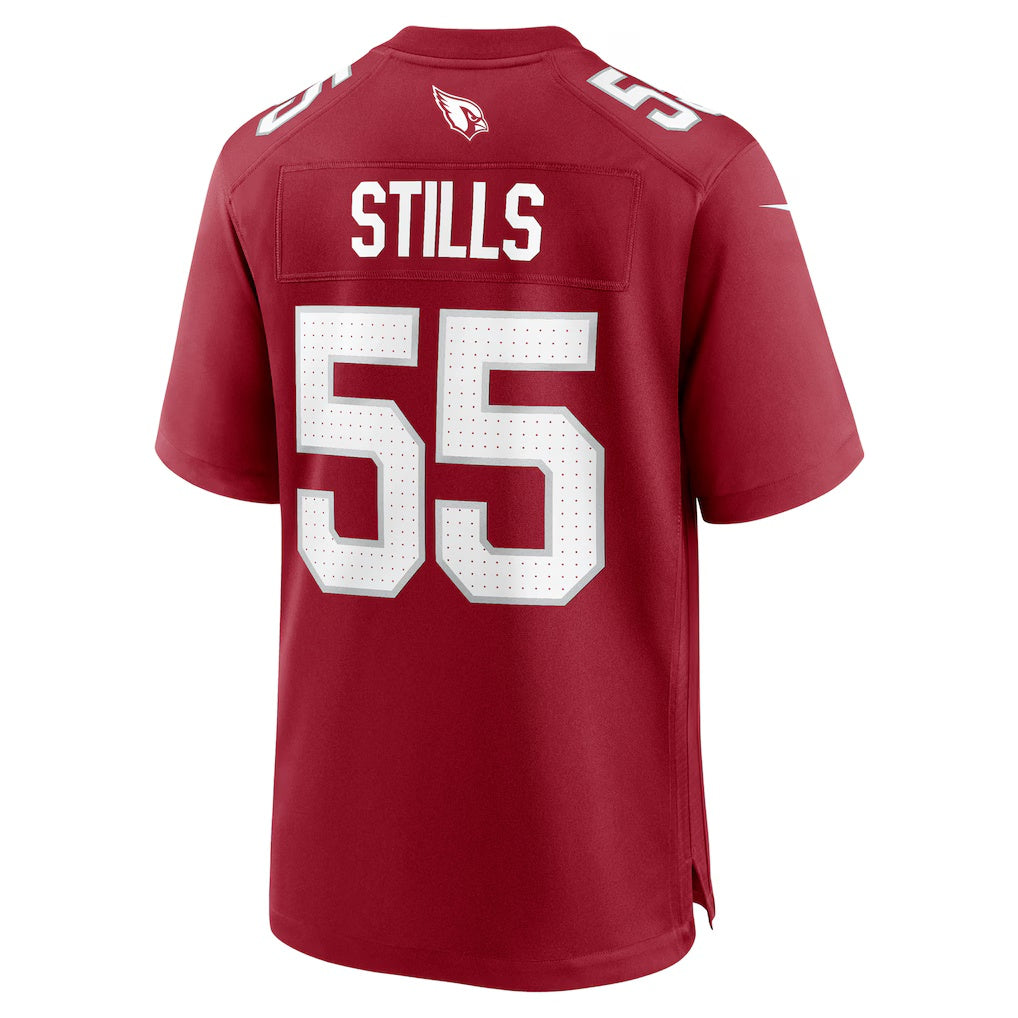 A.Cardinals #55 Dante Stills Cardinal JEROMEN Team Game Jersey