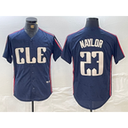 Cleveland Guardians #23 Josh Naylor Navy JEROMEN 2024 City Connect Limited Stitched Jersey