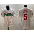 Philadelphia Phillies #5 Bryson Stott White JEROMEN Phanatic Cool Base Stitched Jersey