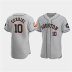 Houston Astros #10 Yuli Gurriel Gray JEROMEN 60th Anniversary Flex Base Stitched Jersey