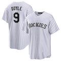 Colorado Rockies #9 Brenton Doyle White JEROMEN Home Replica Jersey