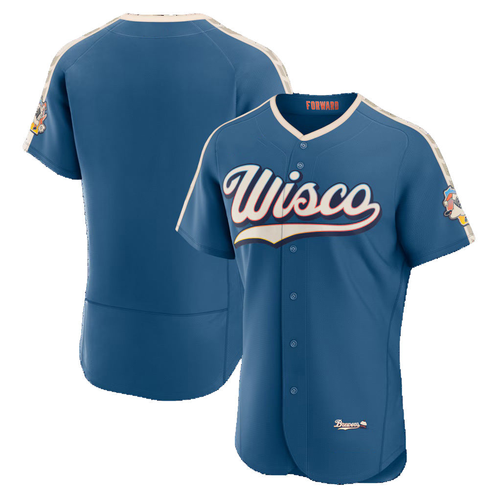 Milwaukee Brewers Mineral Blue JEROMEN 2026 City Connect Authentic Jersey