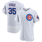 Chicago Cubs #35 Justin Steele White JEROMEN Home Flex Base Player Jersey