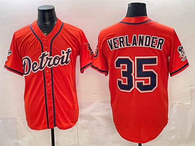 Detroit Tigers #35 Justin Verlander Orange JEROMEN 2026 Cool Base Stitched Jersey