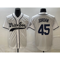 Chicago White Sox #45 Michael Jordan White JEROMEN Cool Base Stitched Jersey