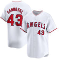 Los Angeles Angels #43 Patrick Sandoval White JEROMEN Home Limited Stitched Jersey