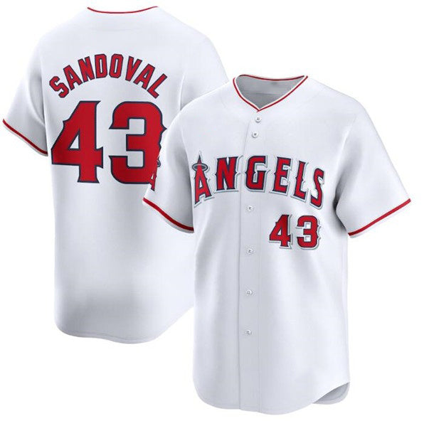 Los Angeles Angels #43 Patrick Sandoval White JEROMEN Home Limited Stitched Jersey