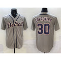 Detroit Tigers #30 Kerry Carpenter Grey JEROMEN Cool Base Stitched Jersey