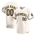 Custom Milwaukee Brewers Cream JEROMEN Home Limited Jersey