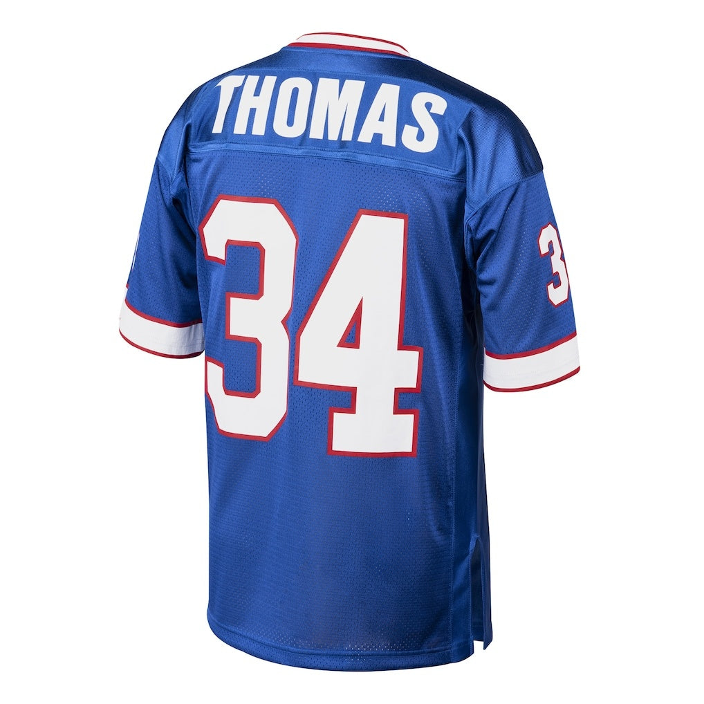 B.Bills #34 Thurman Thomas Mitchell & Ness Royal JEROMEN Authentic Throwback Retired Player Jersey