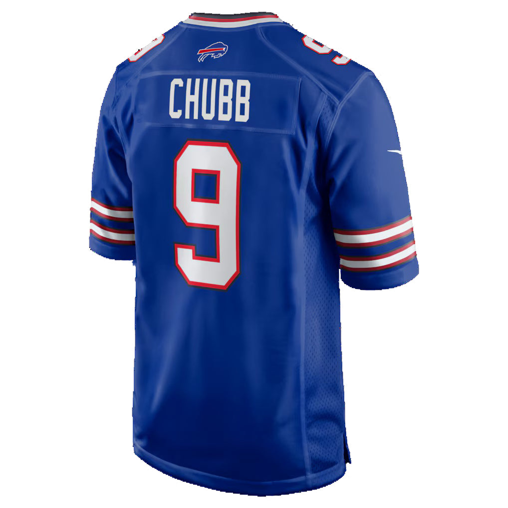 B.Bills #9 Bradley Chubb Royal JEROMEN Team Game Jersey