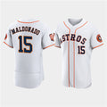 Houston Astros #15 Mart¨ªn Maldonado White JEROMEN 60th Anniversary Flex Base Stitched Jersey