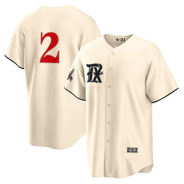 Texas Rangers #2 Marcus Semien Cream JEROMEN 2023 City Connect Cool Base Stitched Jersey