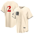 Texas Rangers #2 Marcus Semien Cream JEROMEN 2023 City Connect Cool Base Stitched Jersey