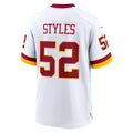W.Commanders #52 Sonny Styles White JEROMEN Game Super Bowl Era Jersey