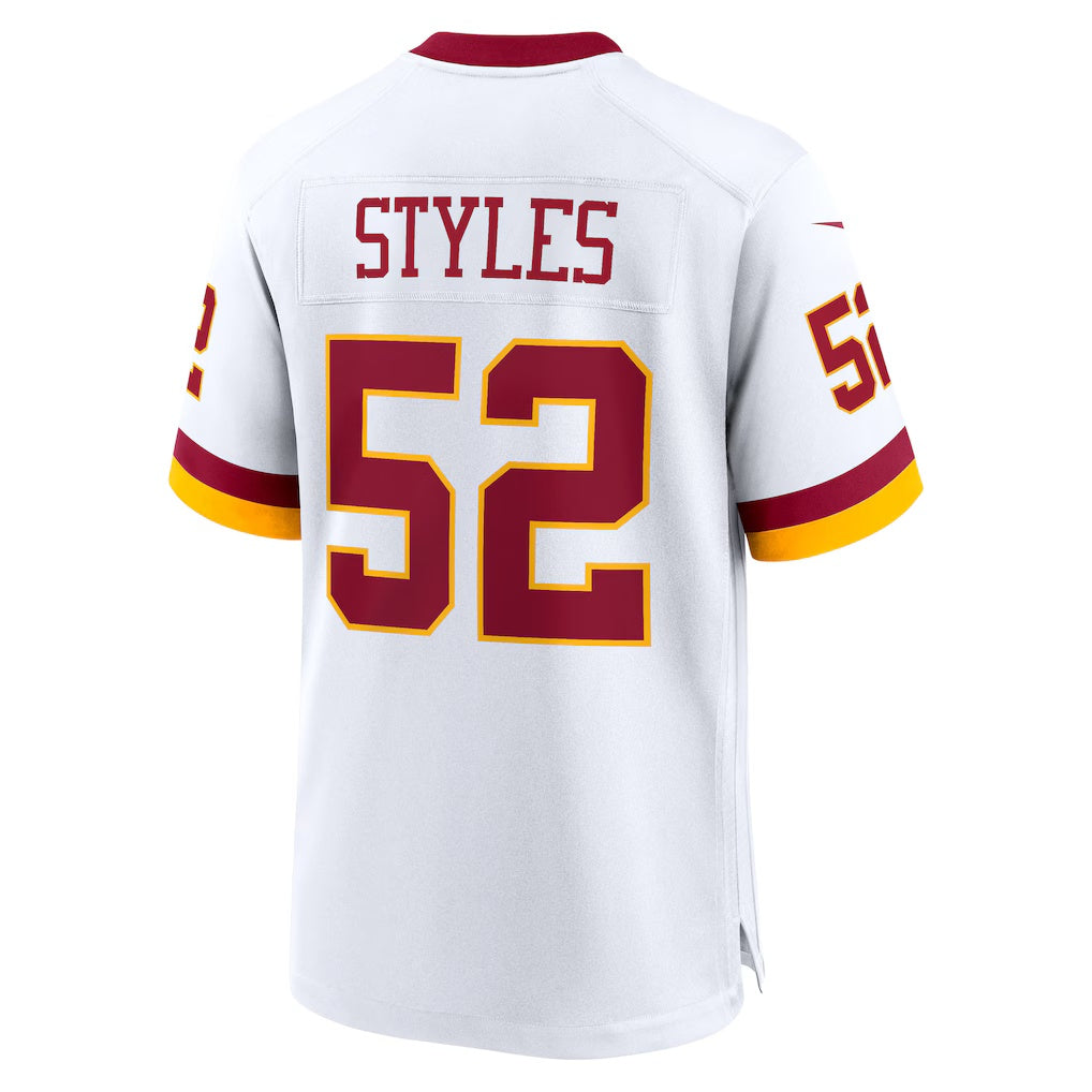 W.Commanders #52 Sonny Styles White JEROMEN Game Super Bowl Era Jersey