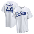 Los Angeles Dodgers #44 Andy Pages White JEROMEN Home Replica Jersey