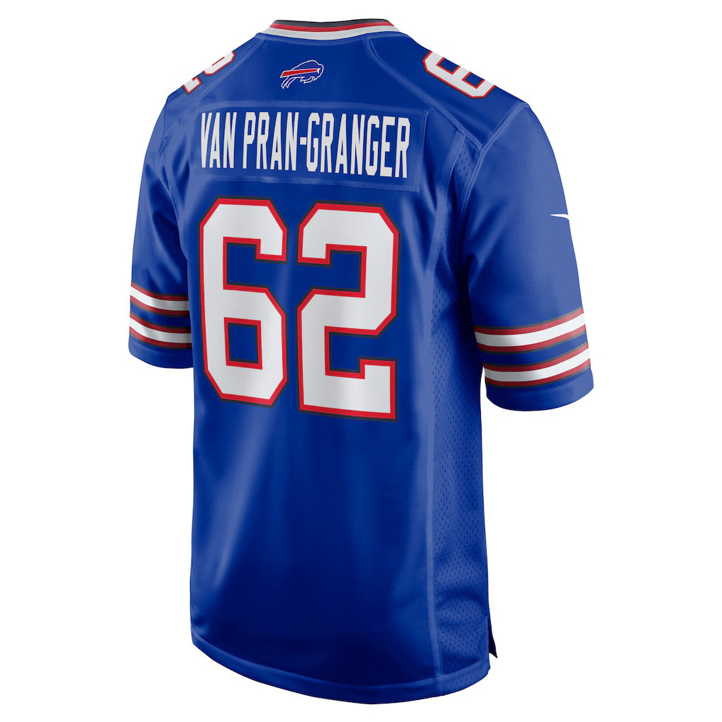 B.Bills #62 Sedrick Van Pran-Granger Royal JEROMEN Game Jersey