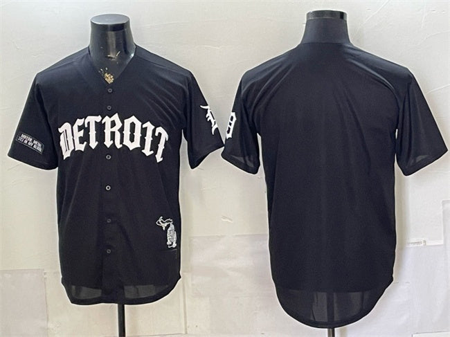Detroit Tigers Blank 2026 Black JEROMEN 'Motor Gothic Edition' Vapor Premier Limited Stitched Jersey