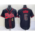 Cincinnati Reds #6 Jonathan India Number Black JEROMEN 2023 City Connect With Patch Stitched Jersey