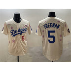 Los Angeles Dodgers #5 Freddie Freeman Cream JEROMEN 2025 Tokyo Series Limited Stitched Jersey