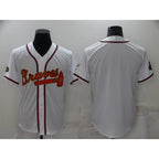 Atlanta Braves Blank 2022 White Gold JEROMEN World Series Champions Program Cool Base Stitched Jersey