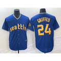 Seattle Mariners #24 Ken Griffey Blue JEROMEN 2023 City Connect Cool Base Stitched Jersey