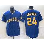 Seattle Mariners #24 Ken Griffey Blue JEROMEN 2023 City Connect Cool Base Stitched Jersey