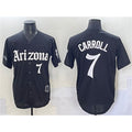 Arizona Diamondbacks #7 Corbin Carroll Black JEROMEN 'Gothic Desert Fang Edition' Vapor Limited Stitched Jersey