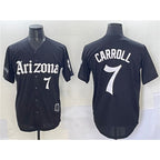 Arizona Diamondbacks #7 Corbin Carroll Black JEROMEN 'Gothic Desert Fang Edition' Vapor Limited Stitched Jersey
