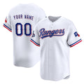Custom Texas Rangers Active Player White JEROMEN 2023 World Series Champions Stitched Jersey