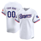 Custom Texas Rangers Active Player White JEROMEN 2023 World Series Champions Stitched Jersey
