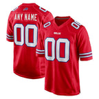 Custom B.Bills Red JEROMEN Alternate Game Jersey