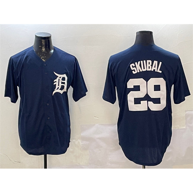 Detroit Tigers #29 Tarik Skubal Navy JEROMEN Cool Base Stitched Jersey