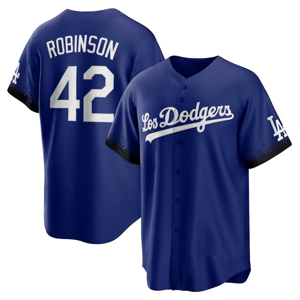 Los Angeles Dodgers #42 Jackie Robinson Royal JEROMEN City Connect Replica Player Jersey