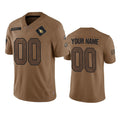Custom A.Cardinals Active Player 2023 Brown JEROMEN Salute To Service Limited Stitched Jersey