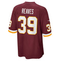 W.Football Team #39 Jeremy Reaves Burgundy JEROMEN Game Player Jersey