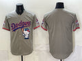 Los Angeles Dodgers Blank Grey JEROMEN Hello Kitty Night 2025 World Series Champions Patch Stitched Jersey