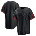 Cincinnati Reds Black JEROMEN City Connect Replica Jersey