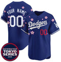 Custom Los Angeles Dodgers Active Player Royal JEROMEN 2025 Tokyo Series Limited Stitched Jersey
