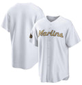 Miami Marlins Blank White JEROMEN 2022 All-Star Cool Base Stitched Jersey