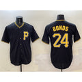 Pittsburgh Pirates #24 Barry Bonds Black JEROMEN Cool Base Stitched Jersey