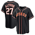 Houston Astros #27 Jose Altuve 2026 Black JEROMEN Out Stitched Jersey