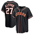 Houston Astros #27 Jose Altuve 2026 Black JEROMEN Out Stitched Jersey