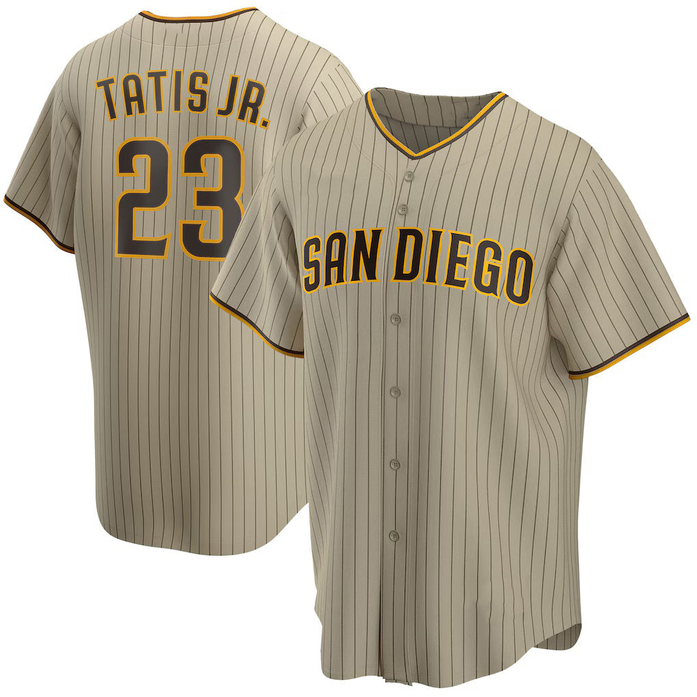 San Diego Padres #23 Fernando Tatis Jr. Tan JEROMEN Alternate Replica Player Jersey