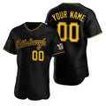Custom Pittsburgh Pirates Black JEROMEN Stitched Flex Base Jersey