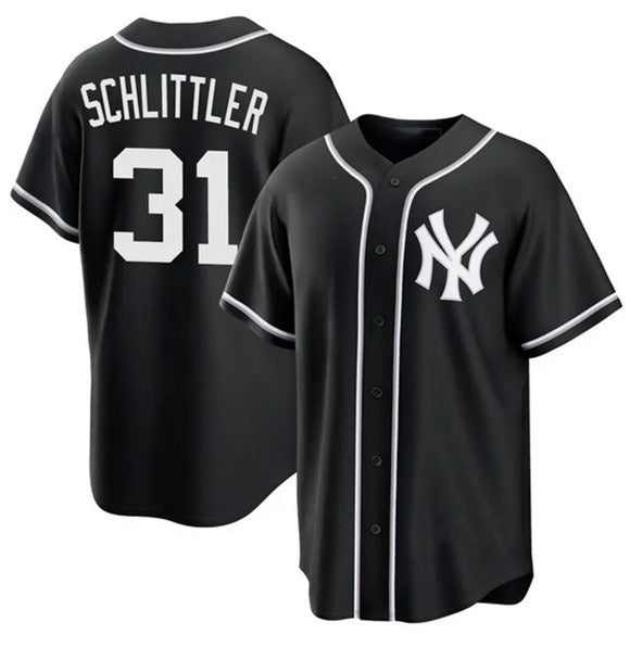 New York Yankees #31 Cam Schlittler 2026 Fashion Replica Black JEROMEN Out Stitched Jersey