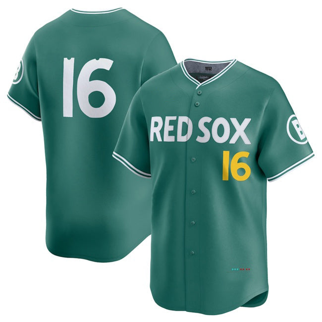Boston Red Sox #16 Jarren Duran Green JEROMEN 2025 City Connect Limited Stitched Jersey