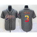 Houston Astros #3 Jeremy Pena Grey JEROMEN Gridiron Cool Base Stitched Jersey